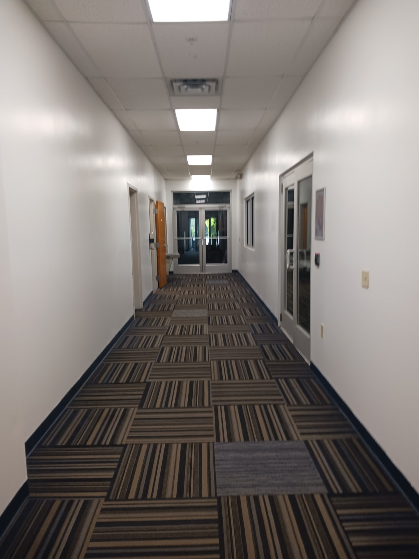 Freshly painted hallway